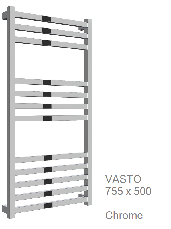 Vasto Towel Rail Chrome 1460 x 500